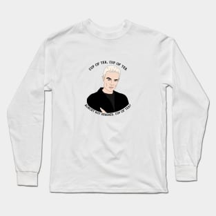 Spike Tea Quote BTVS Long Sleeve T-Shirt